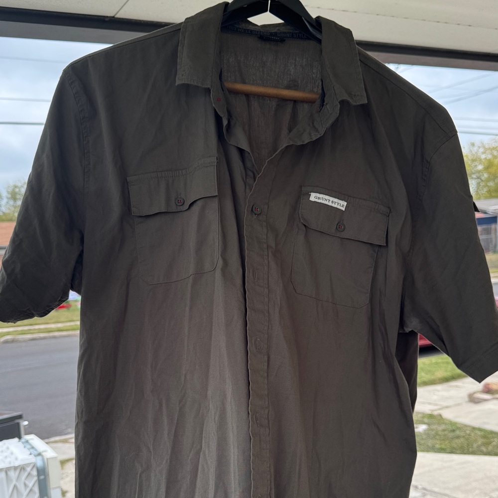 Gray Gruntstyle Mens Outdoor Shirt